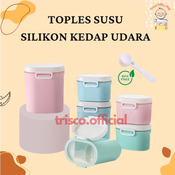 Toples Susu Bubuk 400 dan 800 ml Kedap Udara Silikon