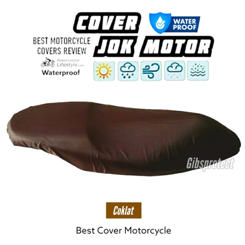 Sarung Jok Motor Anti Air Cover Pelindung Jok Motor Beat Vario Scoopy Genio Mio Fino X-ride Spin Satria Sonic Supra Shogun Jupiter N-max Pcx Adv Aerox Freego Vespa