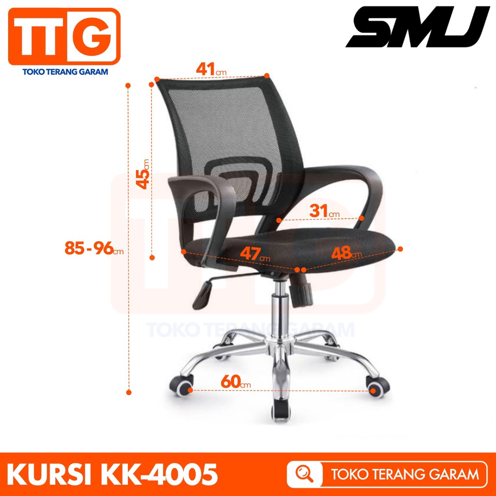SMJ KURSI KANTOR KERJA HIDROLIK KK 4005