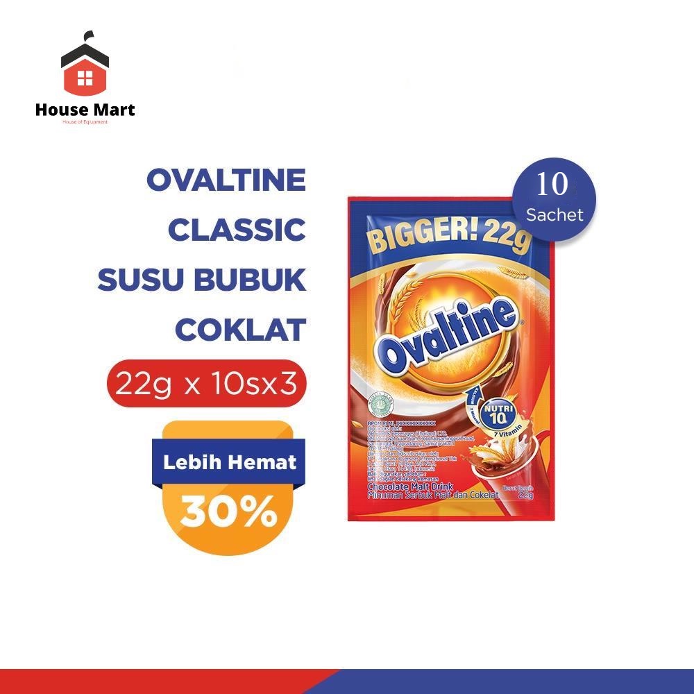 Ovaltine Susu Bubuk Coklat 22Gr 1 Renceng isi 10 Pcs