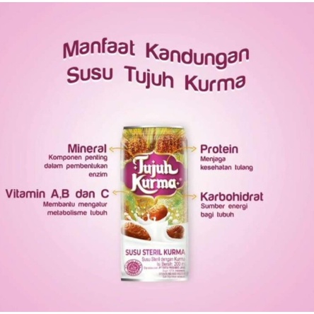 MINUMAN TUJUH KURMA SUSU STERIL 200ML