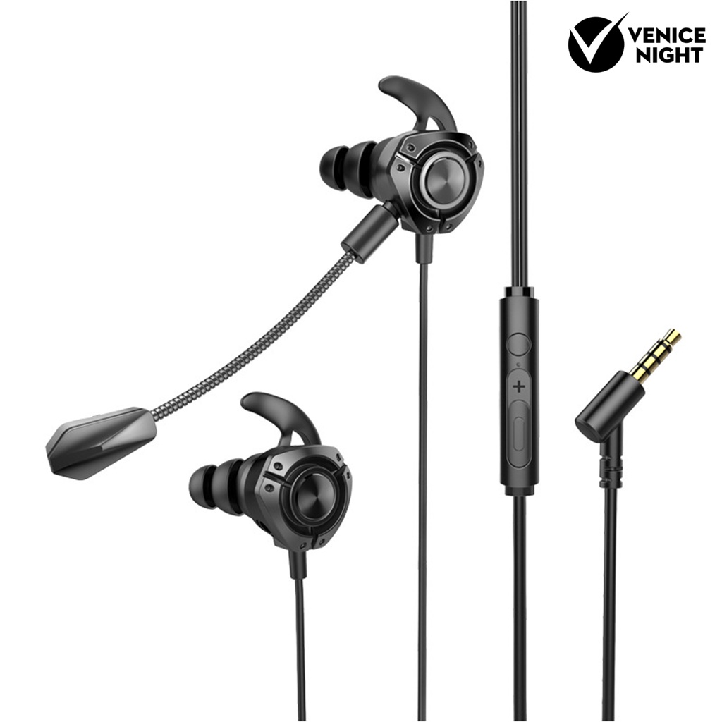 (VNEP) (Berkabel) G22 Earbud High Fidelity Intelligent Noise Reduction Ringan 3.5mm Stereo Olahraga In-ear Earbud Gaming untuk Panggilan