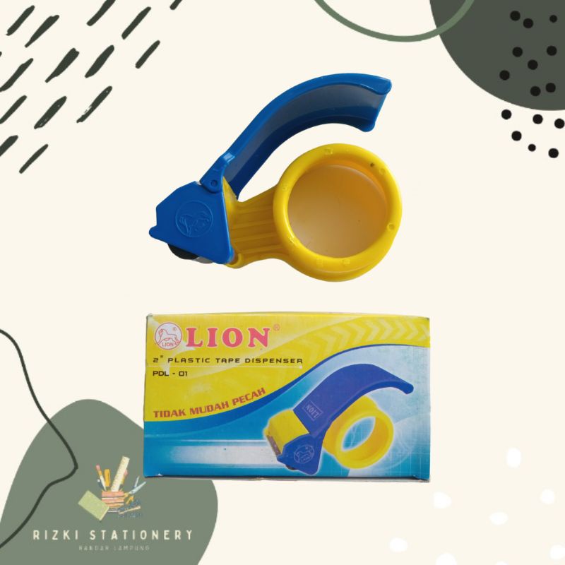 

Lion Plastic Tape Dispenser PDL 01 2" / OPP Tape Dispenser / Pemotong Pita Perekat / Rumah Lakban