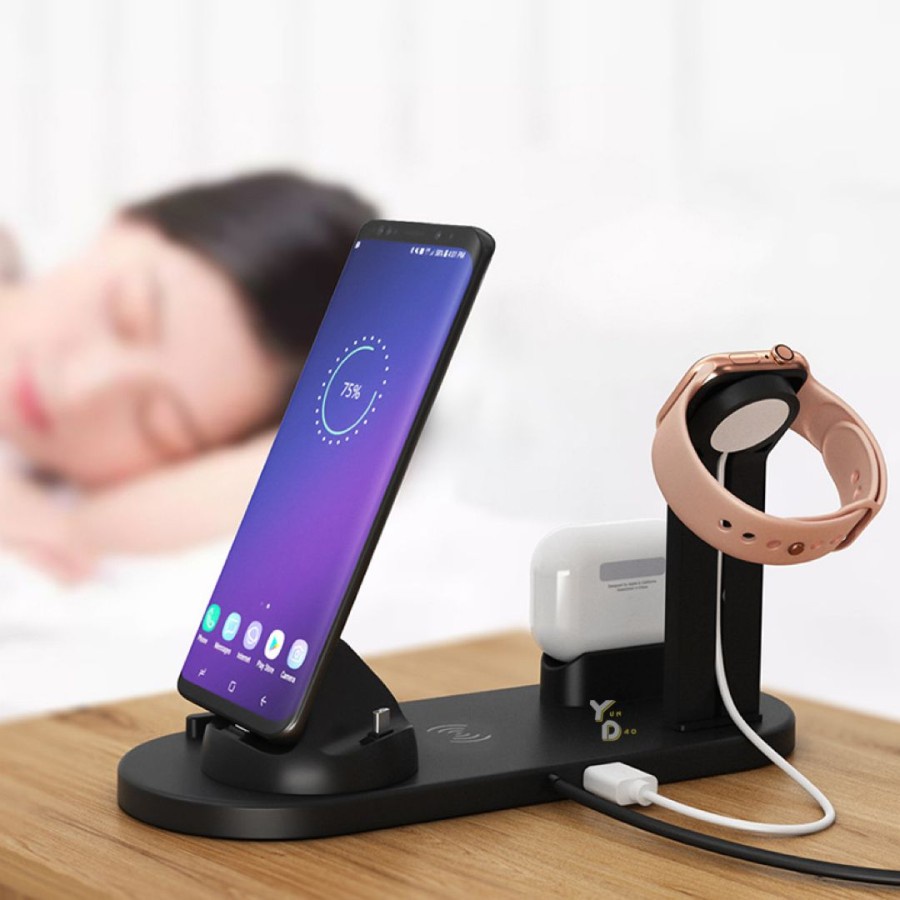 Wireless Charger Dock Station 6in1 - 6in1 Charger Stand Wireless