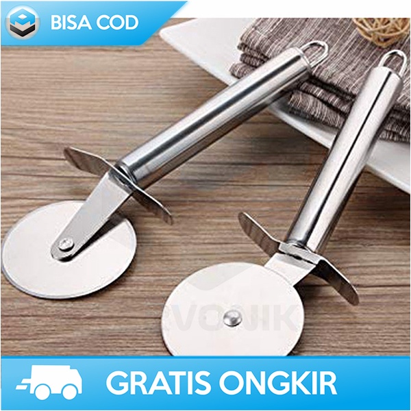 ALAT PEMOTONG PIZZA ROLLER CUTTER STAINLESS STEEL SAFE HANDLING CJ360