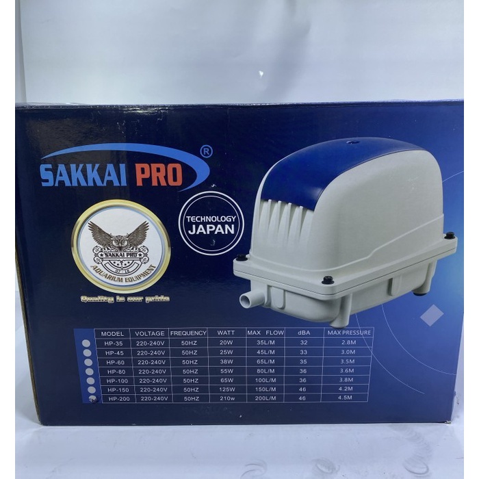 SAKKAI PRO HP 60 AIR PUMP HI BLOW POMPA UDARA KOLAM AQUARIUM RESUN