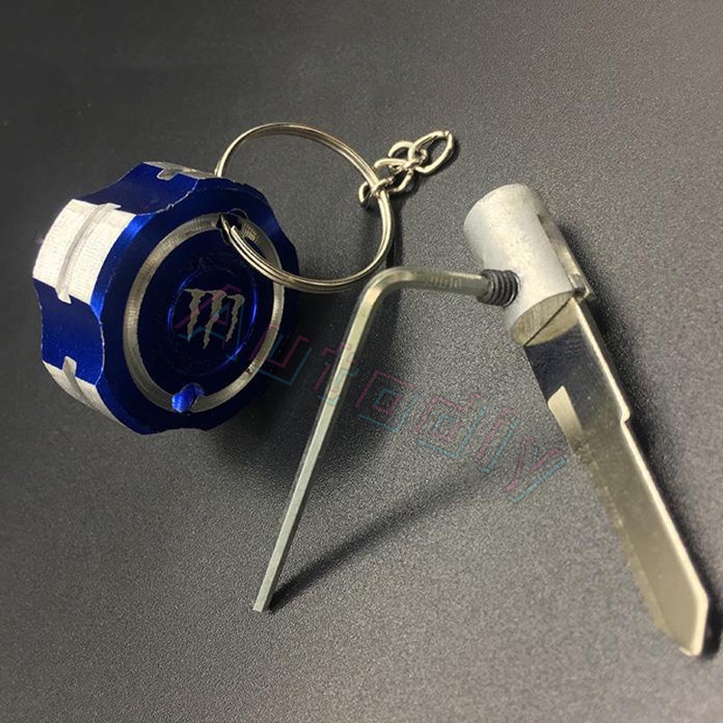 Holder Kepala Kunci Bahan Titanium CNC Untuk Modifikasi Sepeda Motor