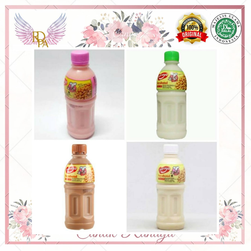 

Naraya Susu Kedelai Murni 320 ml. Soya Milk Kemasan Botol.