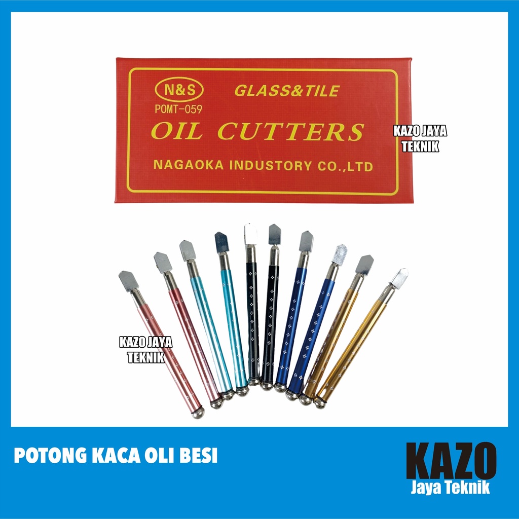 Potong Kaca Oli Besi / Alat Potong Kaca Oli Besi Warna
