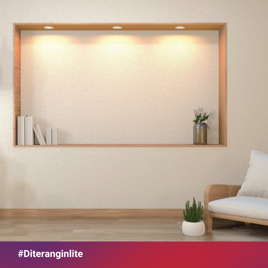 IN-LITE INDC234 LAMPU SPOTLIGHT LED 7 WATT 7W SLIM DOWNLIGHT TRICOLOR