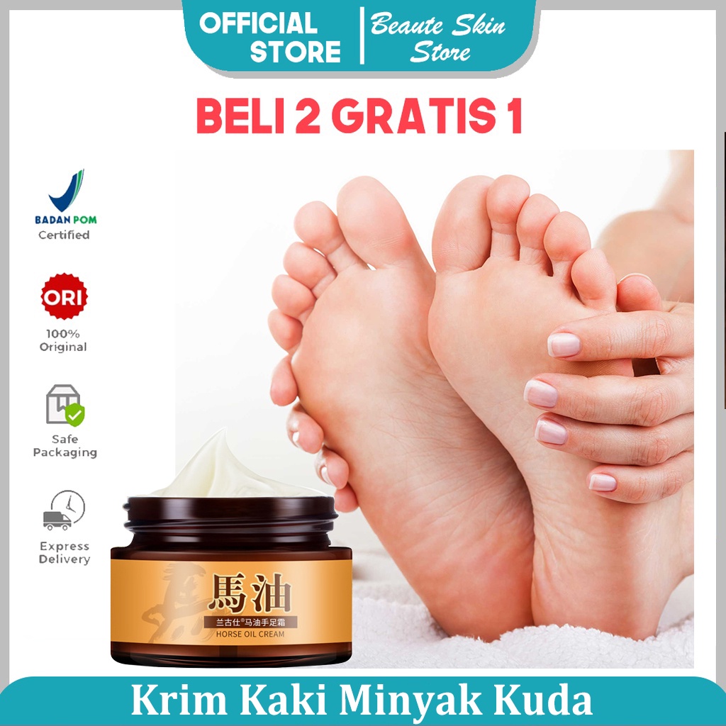 Anti pecah-pecah Krim kaki Krim tangan Tahan retak Minyak Kuda Tangan dan Kaki Retak Tumit Kering Retak Tumit Retak Anti Retak Perawatan Kaki Krim Penyembuhan