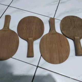 bet tenis meja kayu jati asli Perhutani