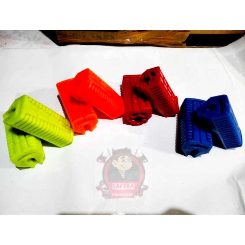 potres/porstep/pijakan kaki belakang / karet footstep/porstep warna warni bisa biat semua motor/post