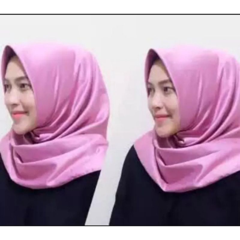 Hijab/jilbab Segi Empat Satin polos Warna Terlengkap / Jilbab SegiEmpat Satin polos/ Kerudung Segi Empat Satin polos/Hijab Segi Empat polos - RQS(BEST PRODUK)