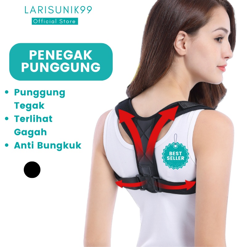 PENEGAK PUNGGUNG BUNGKUK BACK SUPPORT ANTI BUNGKUK PEMBENTUK POSTUR TUBUH PENYANGGA PENEGAK PUNGGUNG