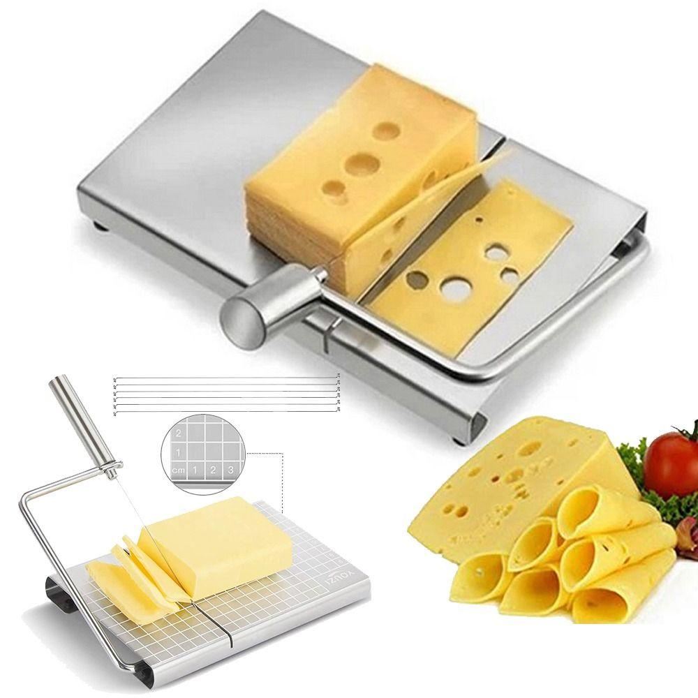 Top Cheese Slicer Butter Kitchen Gadgets Stainless Steel Dengan Kabel Pemotong Penggiling Mentega Yang Dapat Diganti