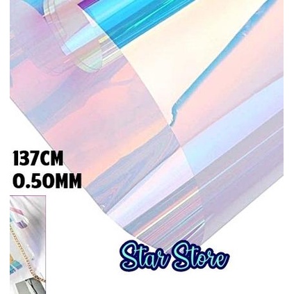 

Plastik Mika Lentur PVC Super Hologram Lebar 137cm / Tebal 0.50mm