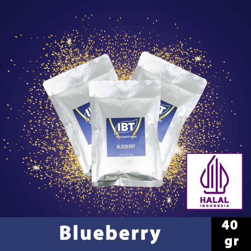 

Bahan Minuman Bubuk Rasa Blueberry. Bluberi Instant IBT Drink Powder Sachet