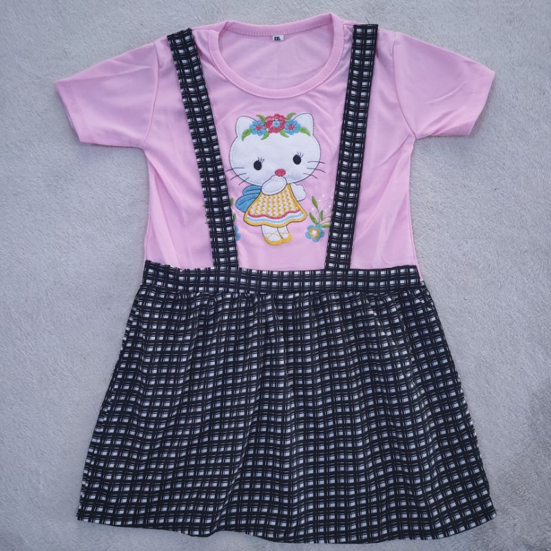 Dress anak cewek 3 4 tahun baju harian anak perempuan wanita cewek ( dress JKT 01 )6