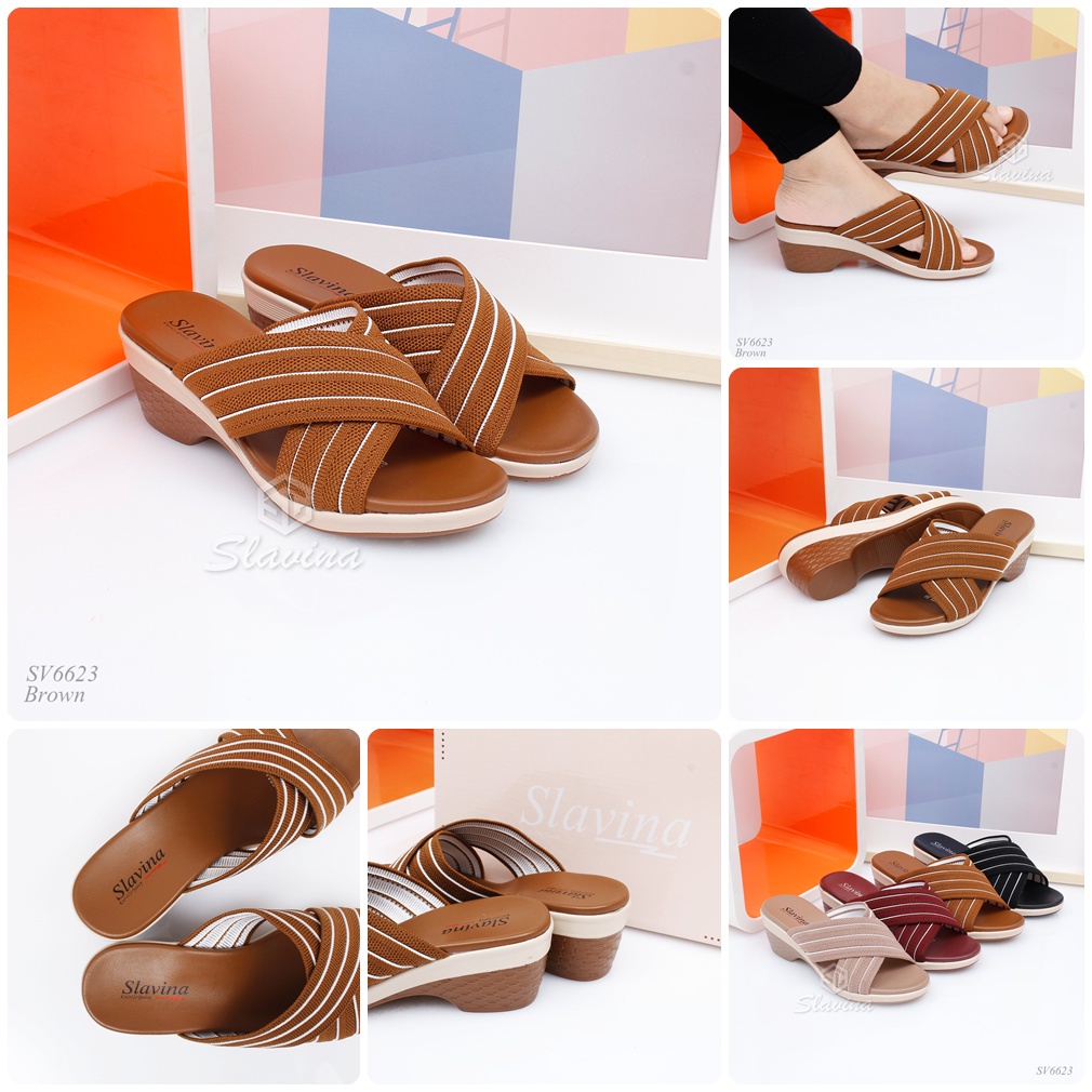 BIG SALE - Ivony Seivona - SV6623 Sandal Slavina Heels Wedges Series