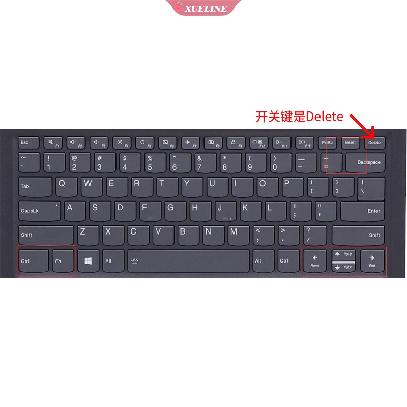 Cover keyboard Bahan Silikon Untuk Lenovo IdeaPad L340-14 (no Numerik keypad) / IdeaPad 340C-14 ()