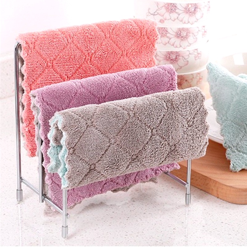 Lap Microfiber Kain Lap Anti Minyak Microfiber Lap Piring Lap Dapur