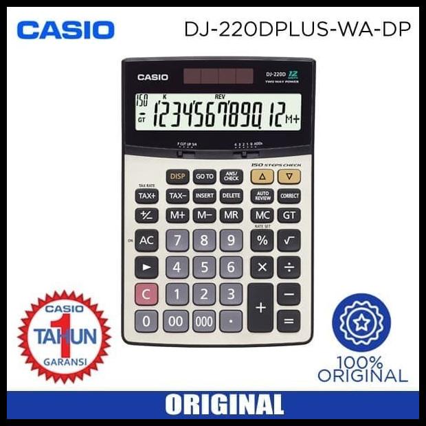 

Kalkulator Casio Dj-220D Plus (Calculator Meja Original Dj 220 D Plus)