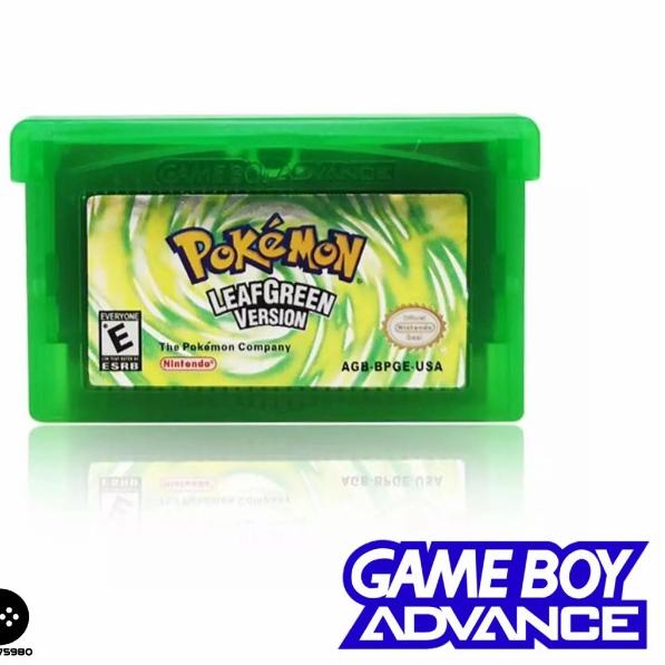 Kaset Nintendo Gameboy Advance SP GBA GBA SP Pokemon Series - Leaf Green