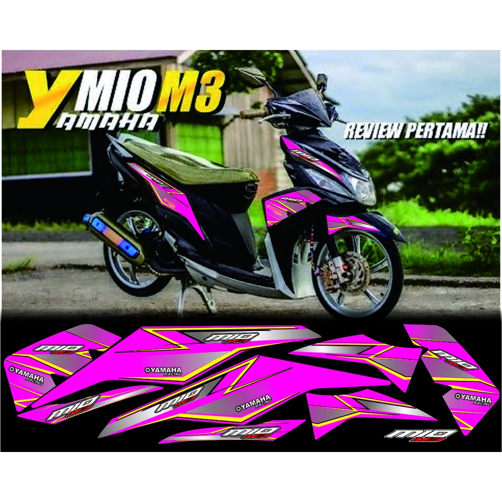 Stiker Striping MIO M3 Variasi 22 Desain Racing