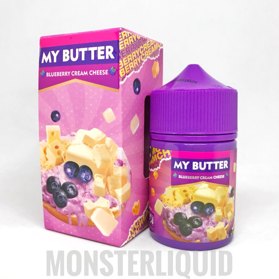 MY BUTTER V2 BLUEBERRY CREAM CHEESE BY IDJ X VAPORKING 3MG 60ML