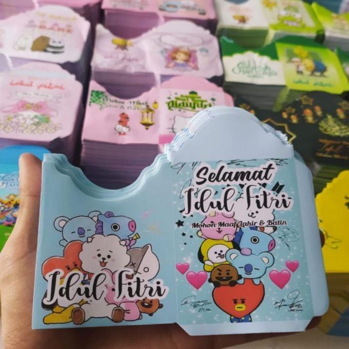 

ろ 100 Lembar Angpau Amplop Lebaran Lembaran / Siap Pakai || 4-5 motif dalam 1 pack besar リ