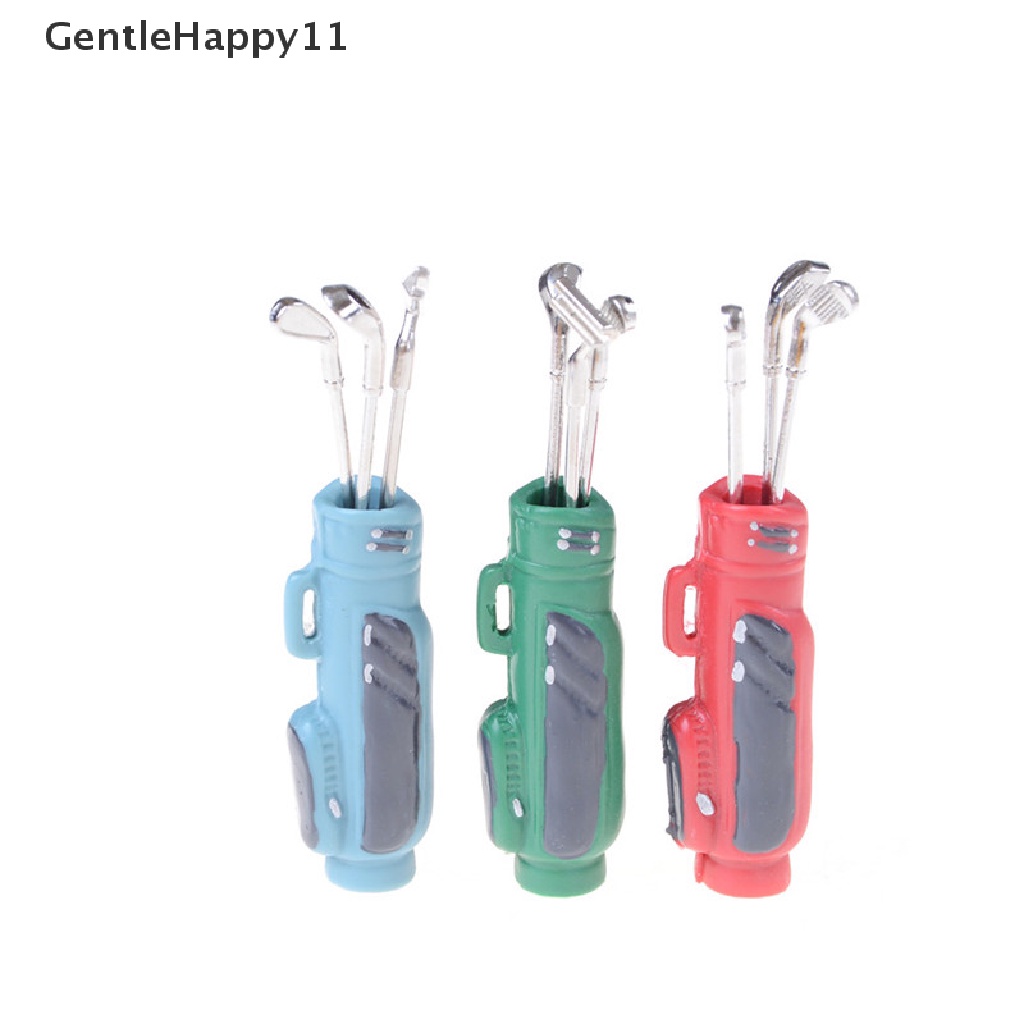 Gentlehappy 1Set 1: 12rumah Boneka Miniatur Golf Aksesori Olahraga Mainan Dekorasi Rumah Hadiah id