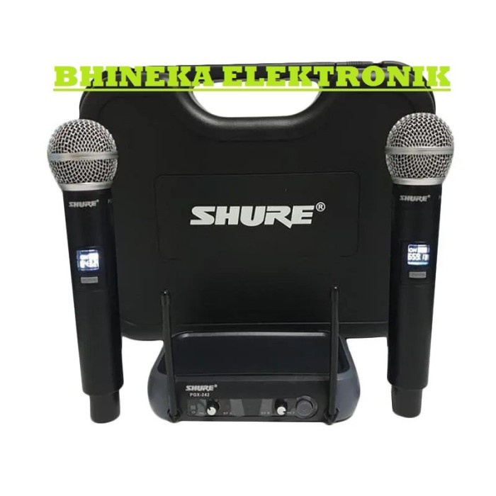 MIC WIRELESS SHURE PGX242 SHURE PGX 242 MIC PEGANG PEGANG