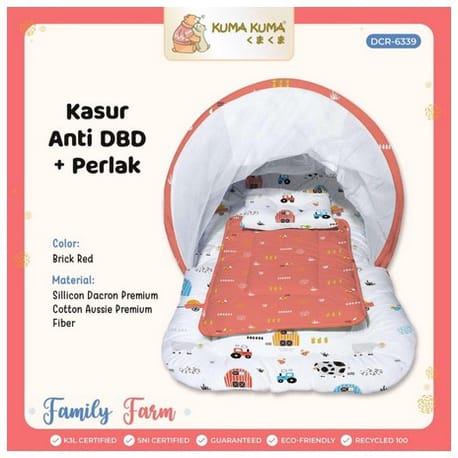Kuma Kuma Kasur Anti DBD Airmesh + Kelambu