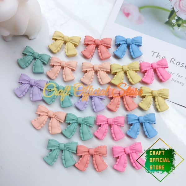 ( 5 Pcs ) Resin Clay Pita Pastel Lucu