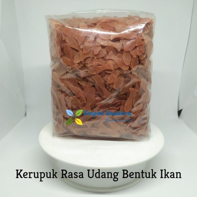 

KERUPUK RASA UDANG BENTUK IKAN KEMASAN 1 KG