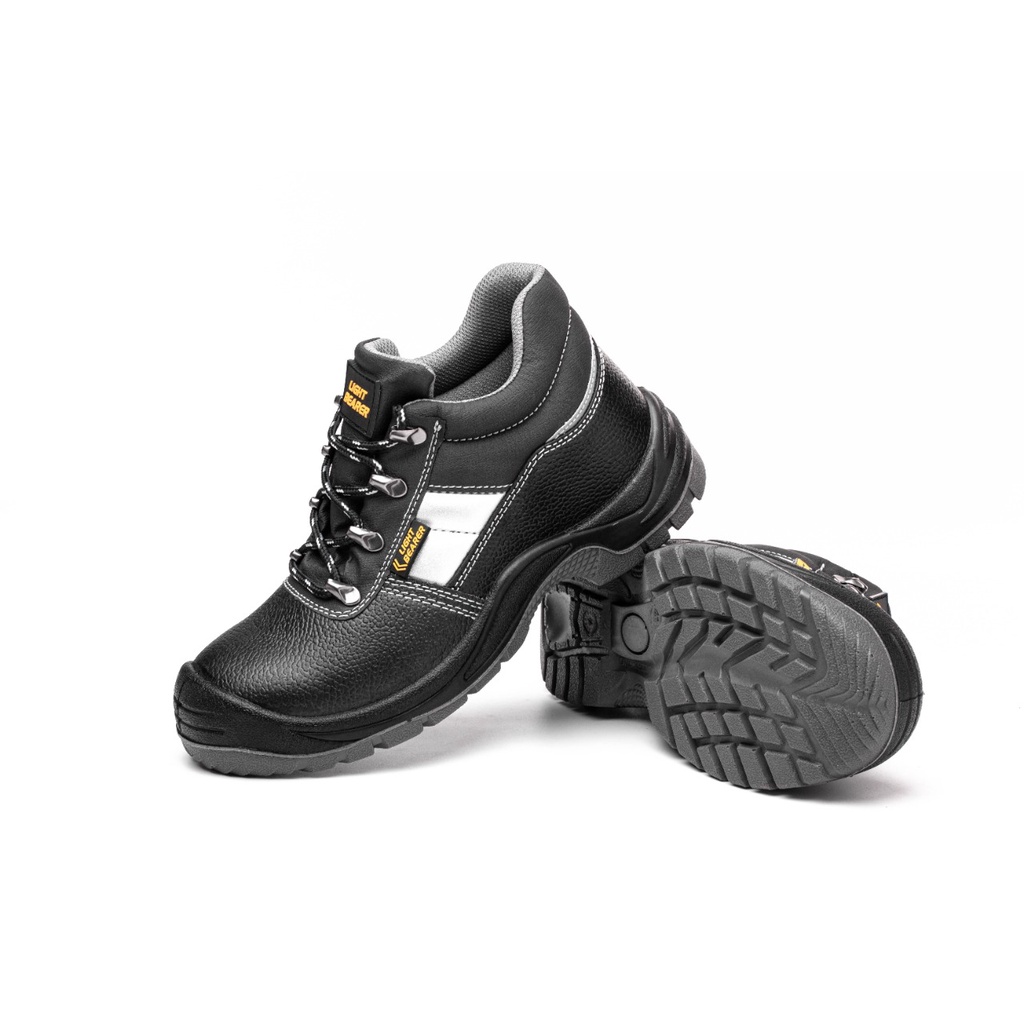 SEPATU SAFETY SHOES HIGH MIDDLE SSL 350 MURAH BERKUALITAS SEPATU KERJA PALING MURAH BLACK HITAM ABU-ABU