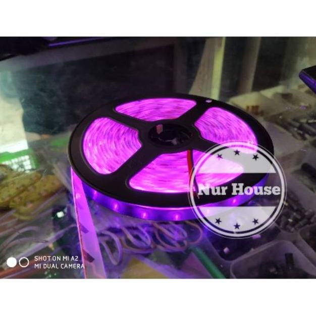 Ng852 Lampu Led Strip Ungu 12 Volt Aki V Type 2835 Motor Mobil 5 Meter