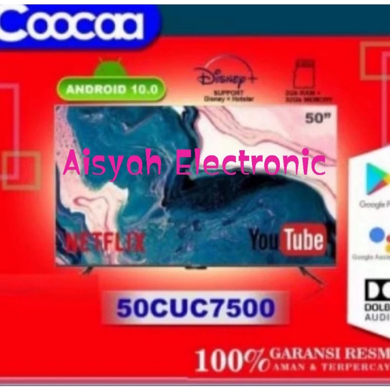 ANDROID SMART TV COOCAA 50 INCH UHD 4K (50CUC7500)