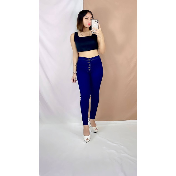 RX Fashion - limited sale Celana Highwaist Jeans Kancing 5 (kancing hidup)