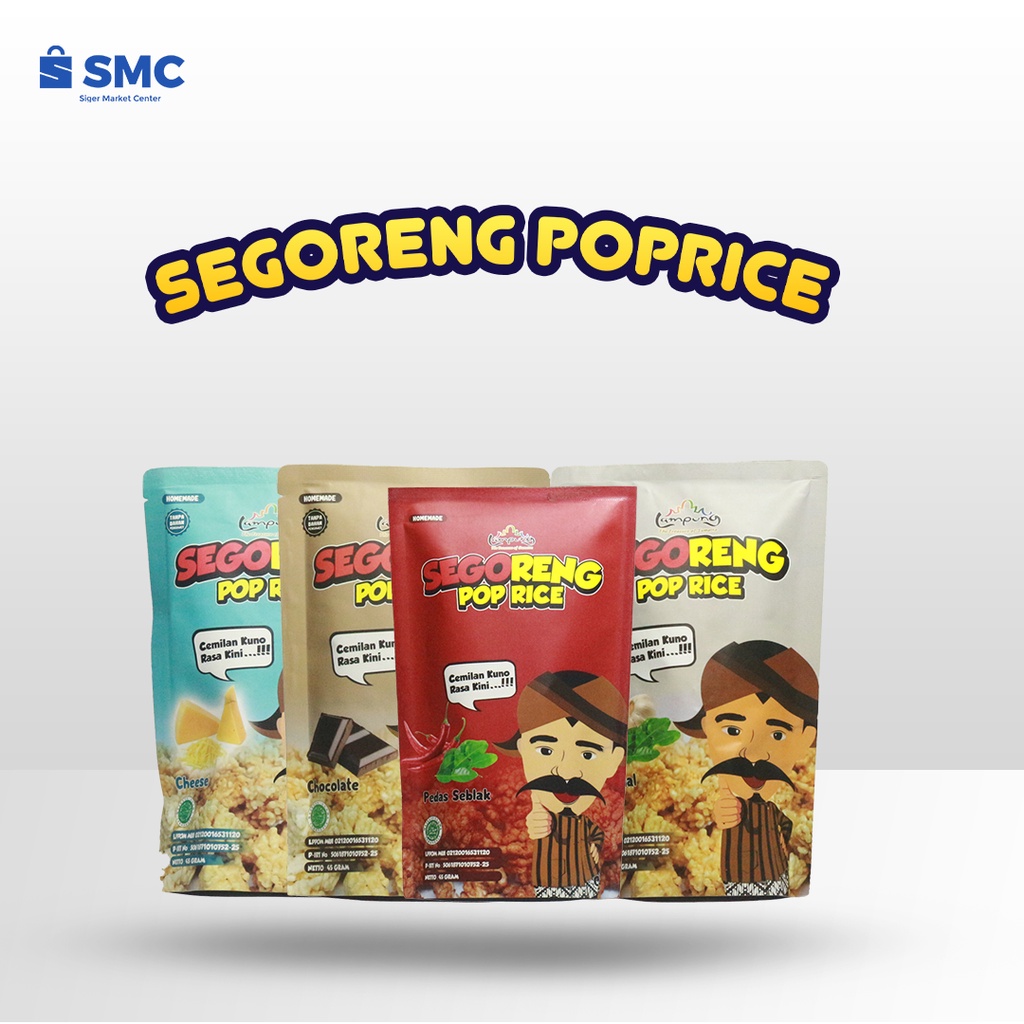 

Cemilan Segoreng Pop Rice Snack Ringan Murah Enak 45 Gram
