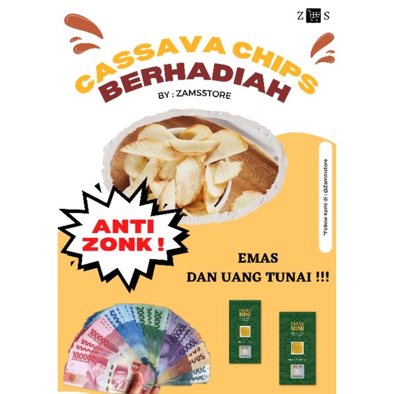 

SNACK BERHADIAH | KERIPIK SINGKONG BERHADIAH | CASSAVA CHIPS | SNACK VIRAL