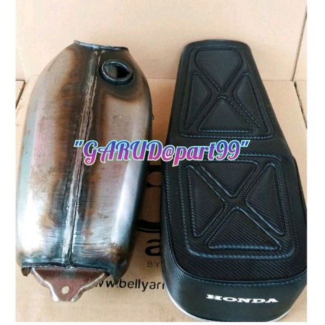 TANGKI BENSI HONDA CB 100 TANGKI PRES KUDUS ASLI MERK DORAEMON PRES MESIN SET JOK BUSA BIRU ANTI GEM
