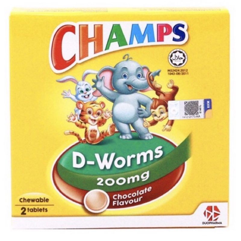 
CHAMPS D Worms isi 2s - Obat Cacing Anak