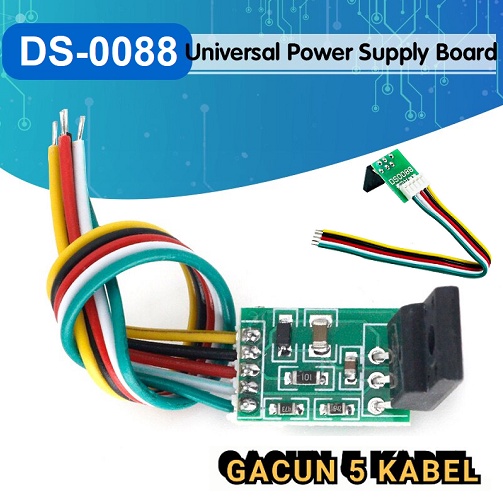 Gacun Power Supply Switching Tv LED / LCD Monitor PC 5 Kabel 12-18V