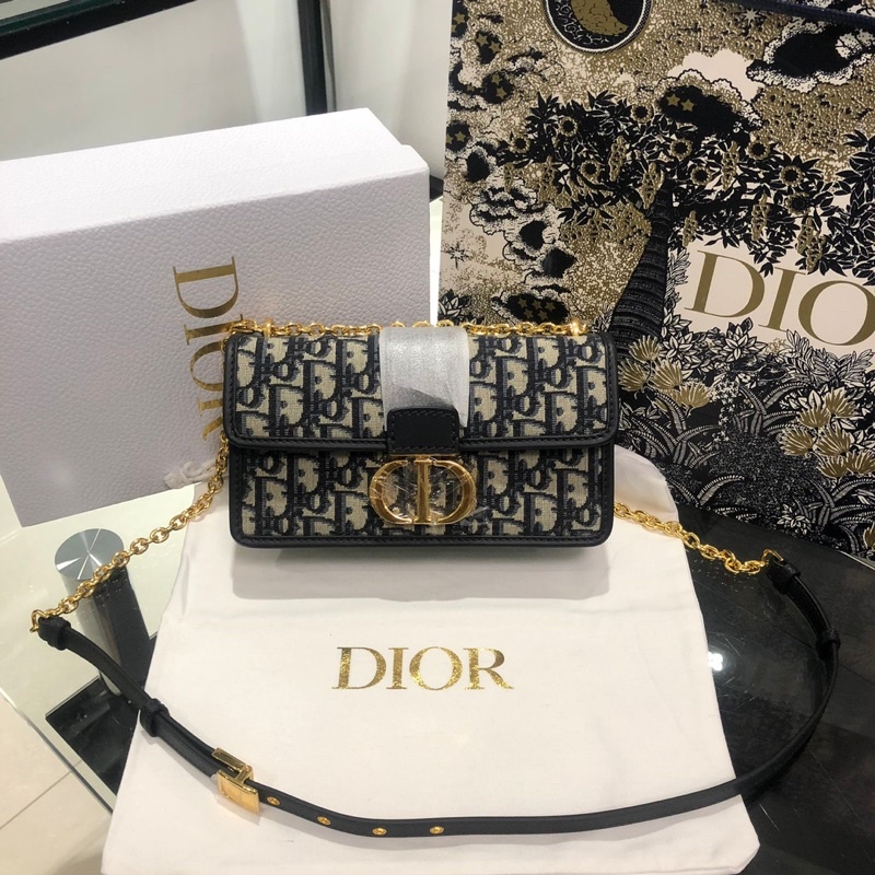 tas wanita 30 montaigne canvas blue oblique size 22cm super mirror quality