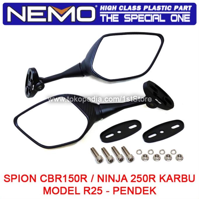 Spion Nemo CBR150R Facelift Thailand Lokal CBR 150R Model R25 Pendek TERLARIS TERPERCAYA ORIGINAL