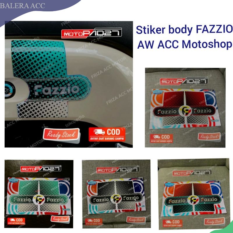 Stiker body samping kanan kiri FAZZIO 2022 Premium