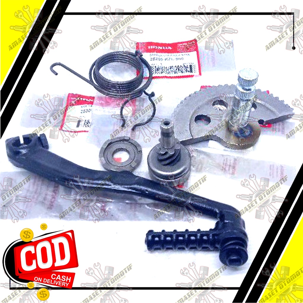 Paket Engkolan Beat Fi Per selah Pinion As Selah Engkolan Vario 110 Fi Stater Kasar Satu Set KZL-K25