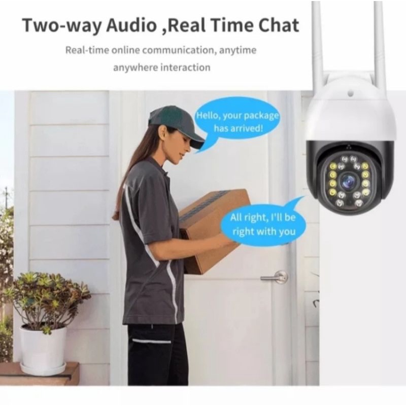 IP CAM OUTDOOR YOOSEE 8MP WIRELESS FULL HD 1080P WIFI PTZ SPEED DOME WATERPROOF
